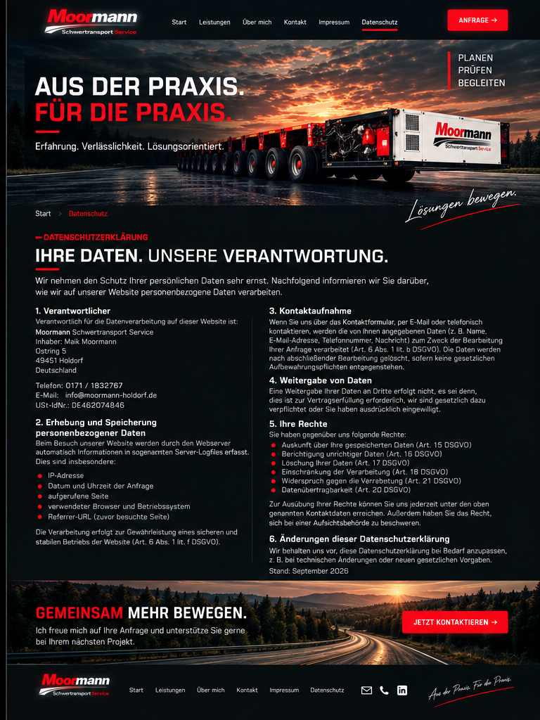 Datenschutz